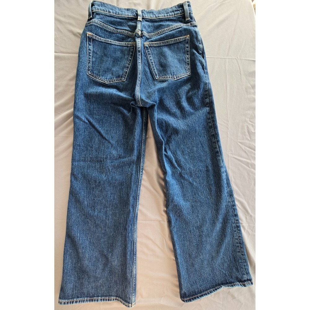 & Other Stories Womens Jeans Sz 28 Medium Wash High Rise Wide Leg Treasure Cut - Picture 8 of 16